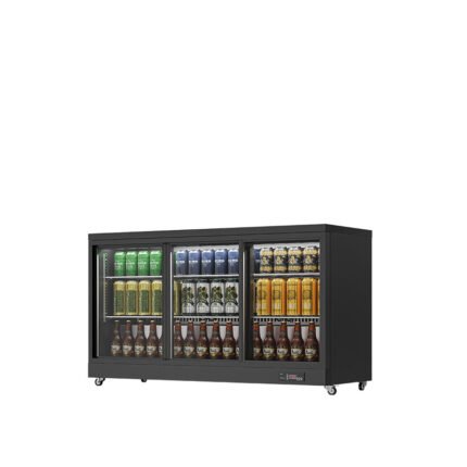 Bar glass door counter merchandiser
