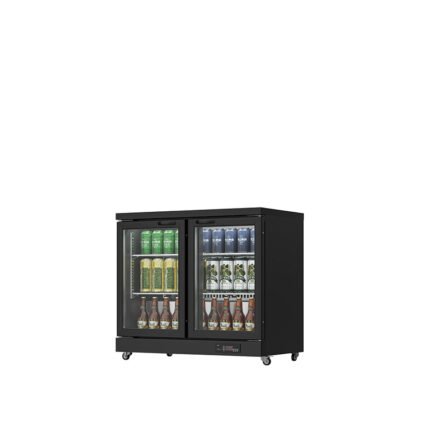 Bar glass door counter merchandiser