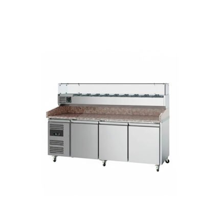 Granite Stainless Steel Pizza Prep Refrigerator